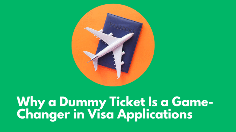 Sample flight reservation document used for tourist visa file